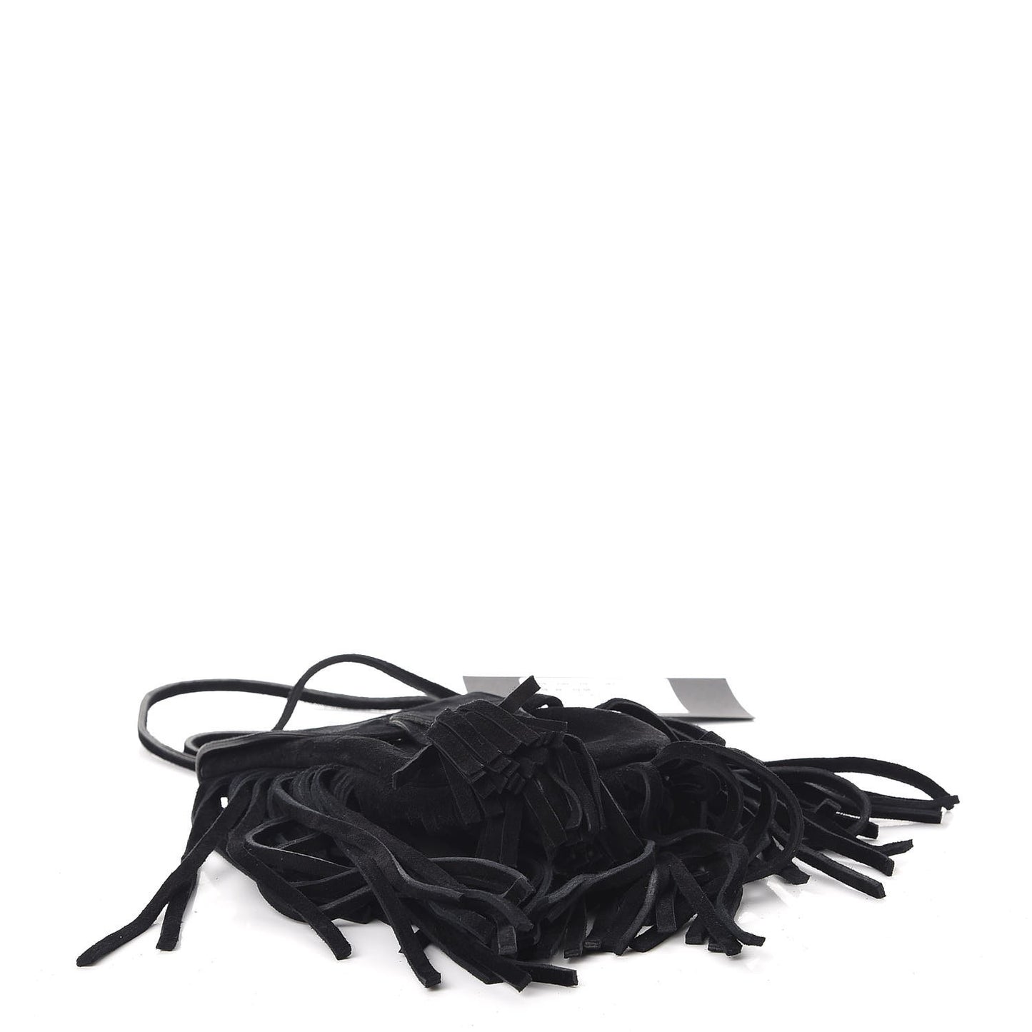 Suede Fringe Toy Monogram Anita Crossbody Bag Black