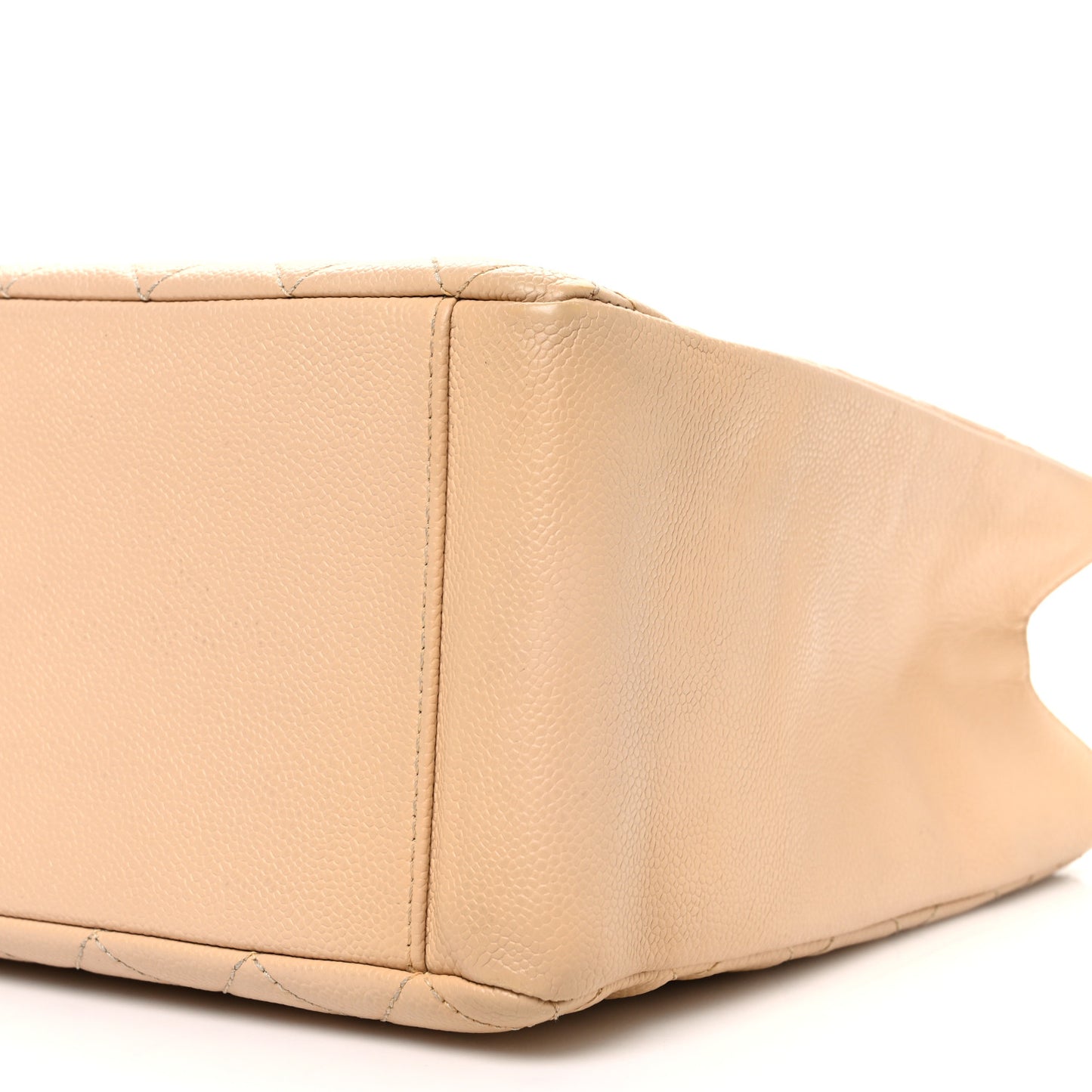 Caviar Quilted Grand Shopping Tote GST Beige