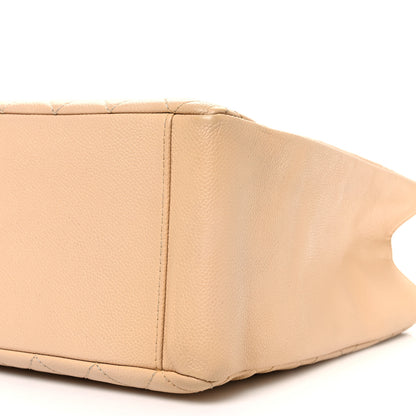 Chanel Caviar Quilted Grand Shopping Tote GST Beige 10 of 10