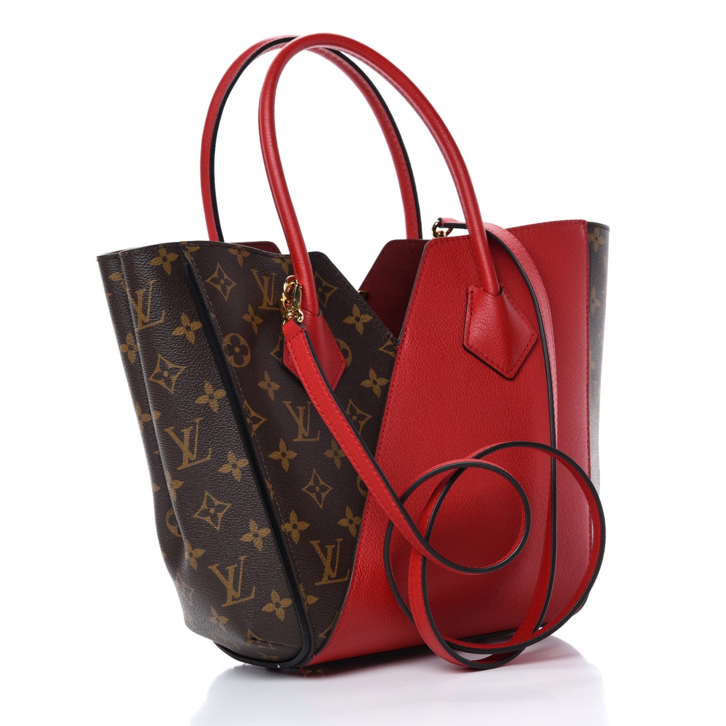 Calfskin Monogram Kimono Tote PM Cherry