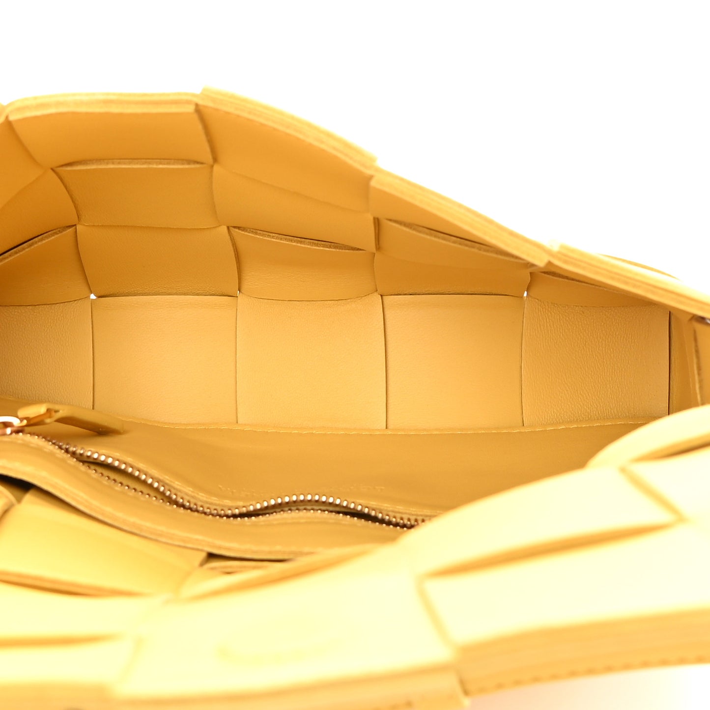 Nappa Maxi Intreccio Cassette Bag Buttercup