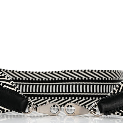 Hermes Canvas Strap Black White 5 of 5