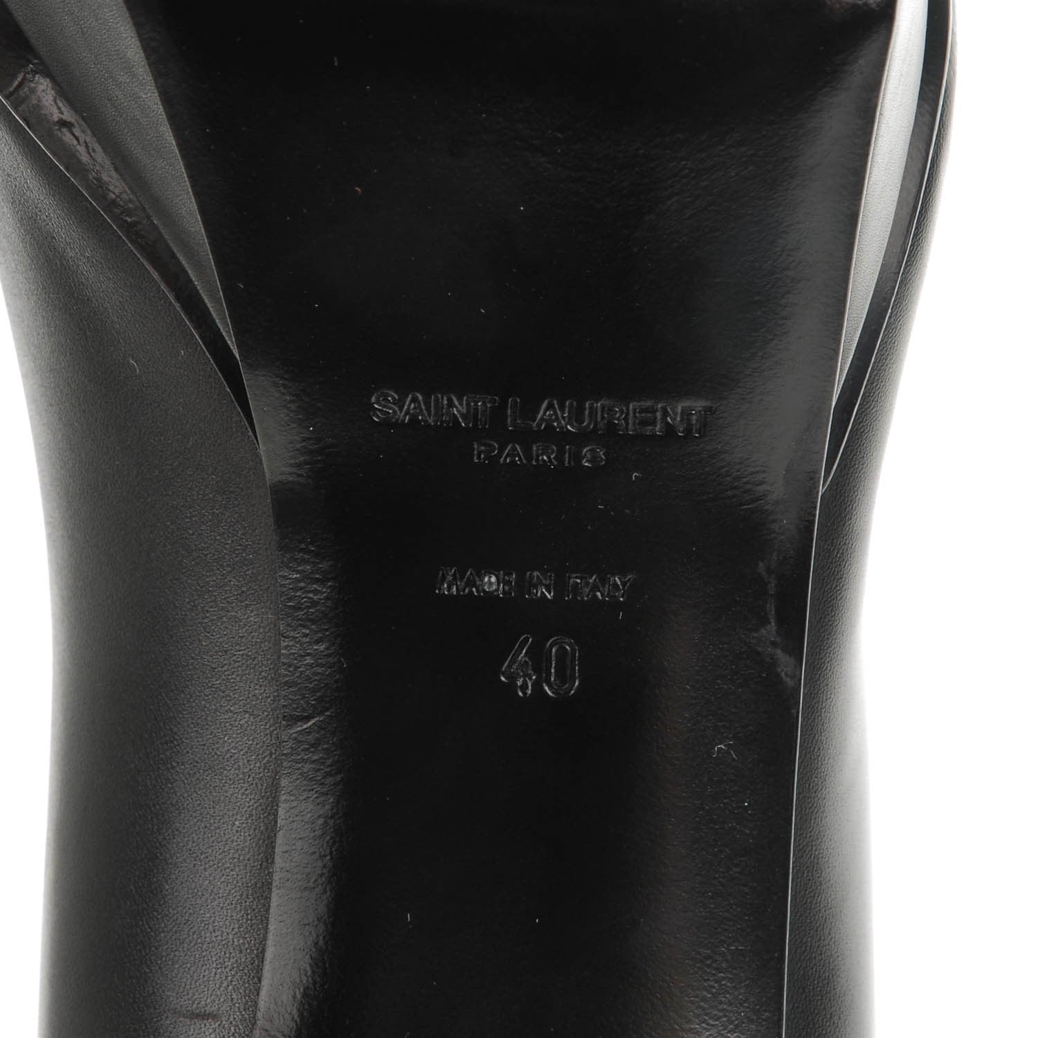 Saint Laurent Calfskin Classic Janis 80 Escarpin Pumps 40 Black 6 of 8