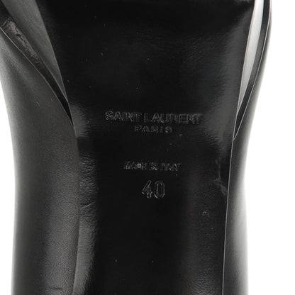 Saint Laurent Calfskin Classic Janis 80 Escarpin Pumps 40 Black 6 of 8