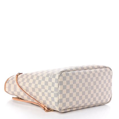 Louis Vuitton Damier Azur Neo Neverfull MM Rose Ballerine 4 of 10
