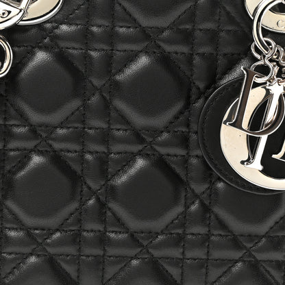 Christian Dior Lambskin Cannage Small Lucky Badges My Lady Dior Black 6 of 8