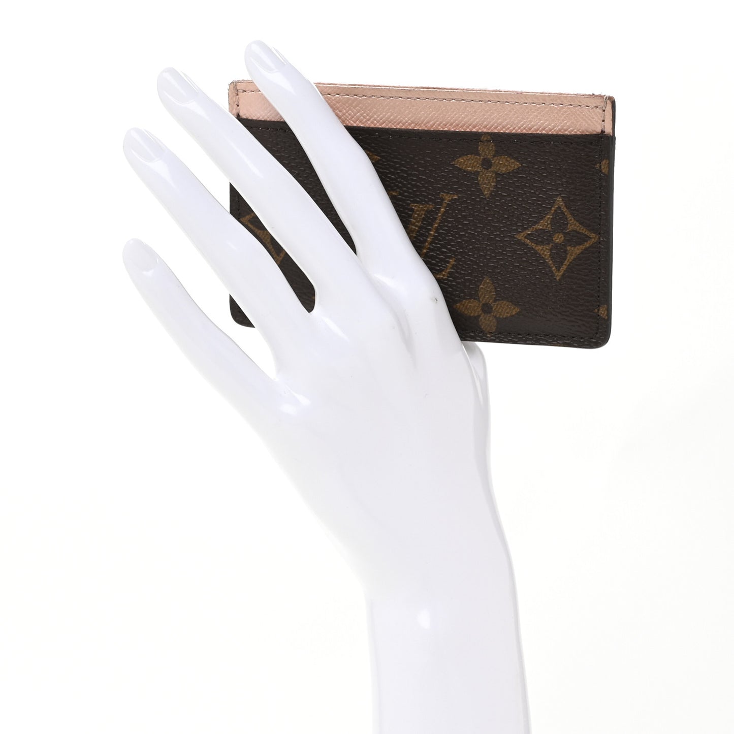 Monogram Card Holder Rose Nacre