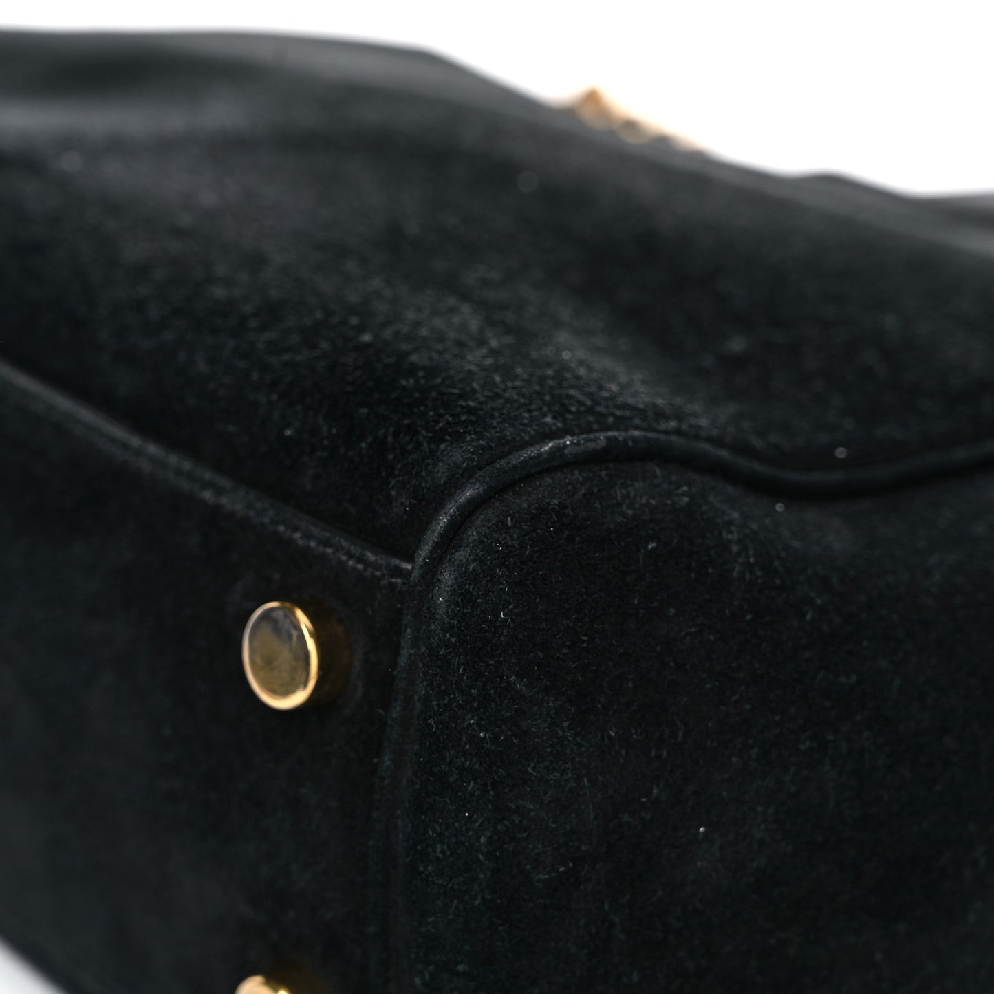 Suede Monogram Cassandre Shopper Black