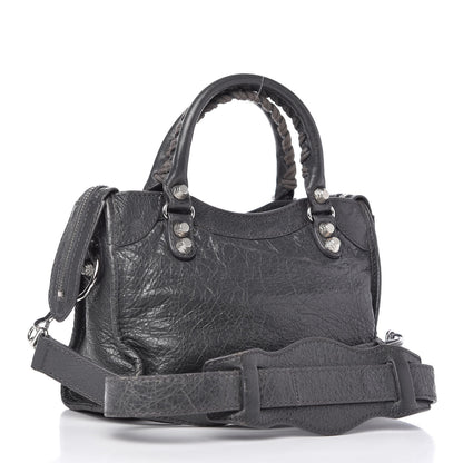 Balenciaga Agneau Giant 12 Gold Hardware Mini City Gris Fossile 3 of 9