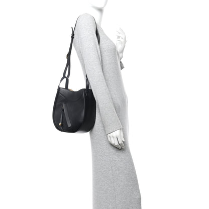 Loewe Calfskin Hammock Slice Bag Black 2 of 10