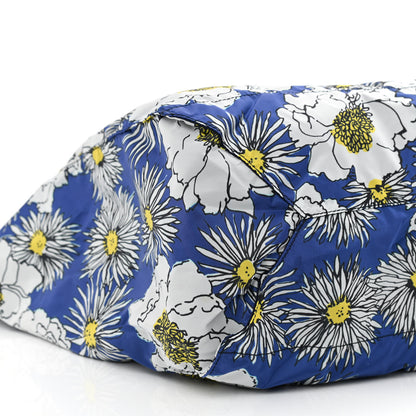 Prada Tessuto Nylon Floral Print BYOBag Shopping Tote Bluette 12 of 13