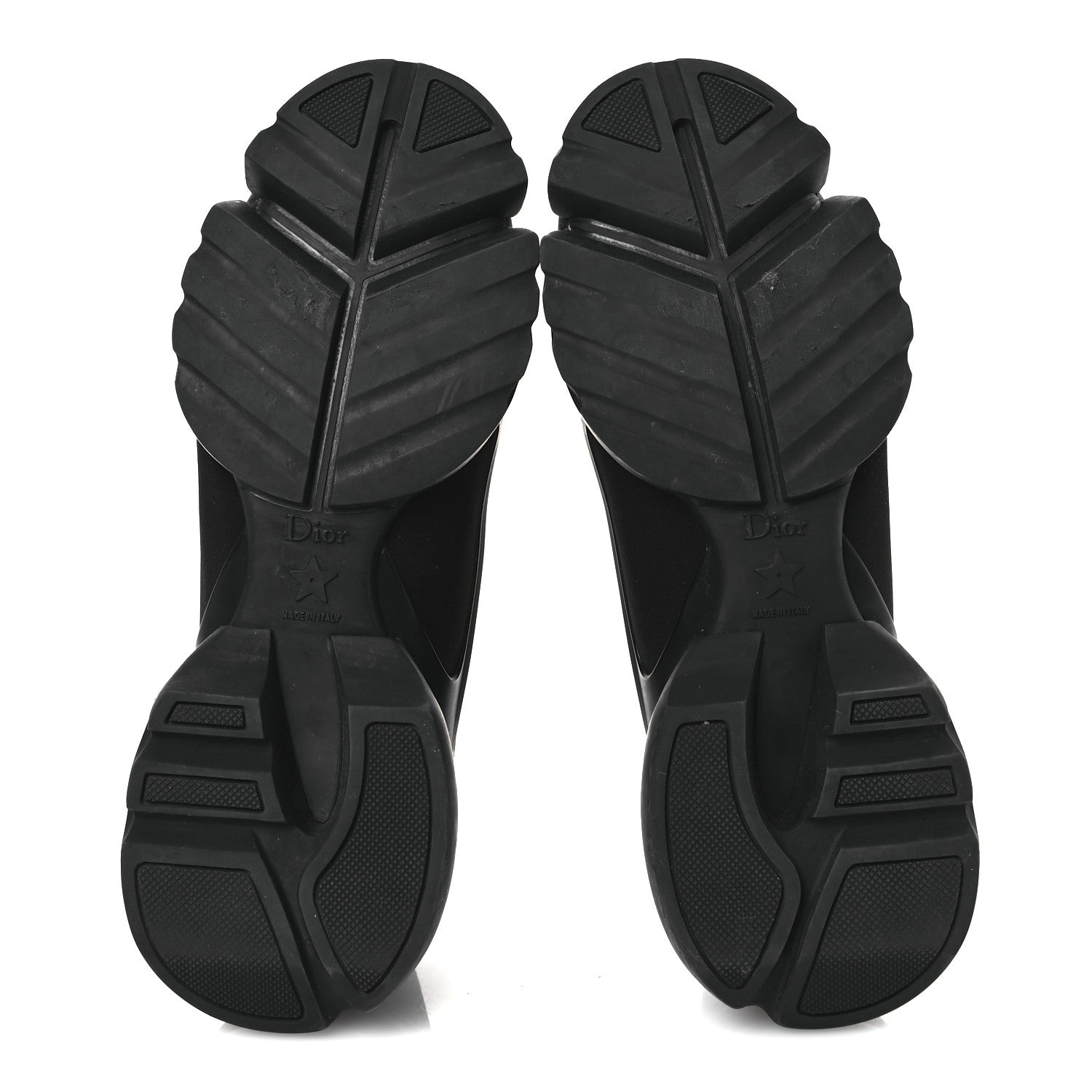 Christian Dior Neoprene Rubber Womens D-Connect Sneakers 37.5 Black 7 of 15