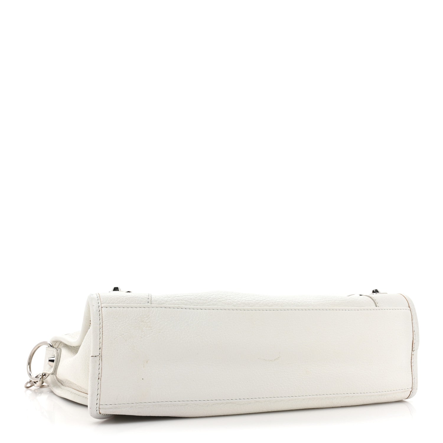 Balenciaga Chevre Silver Metallic Edge Hardware S City White 4 of 17