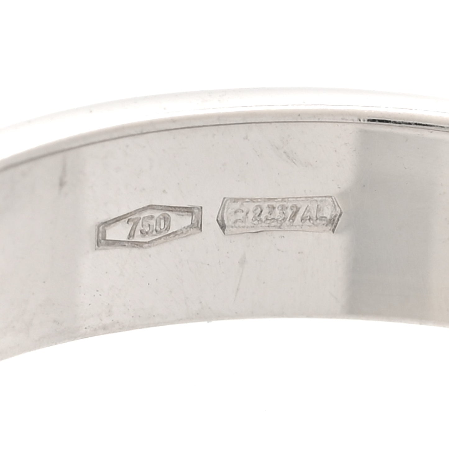 18K White Gold 4mm Icon Thin Band Ring 52 6