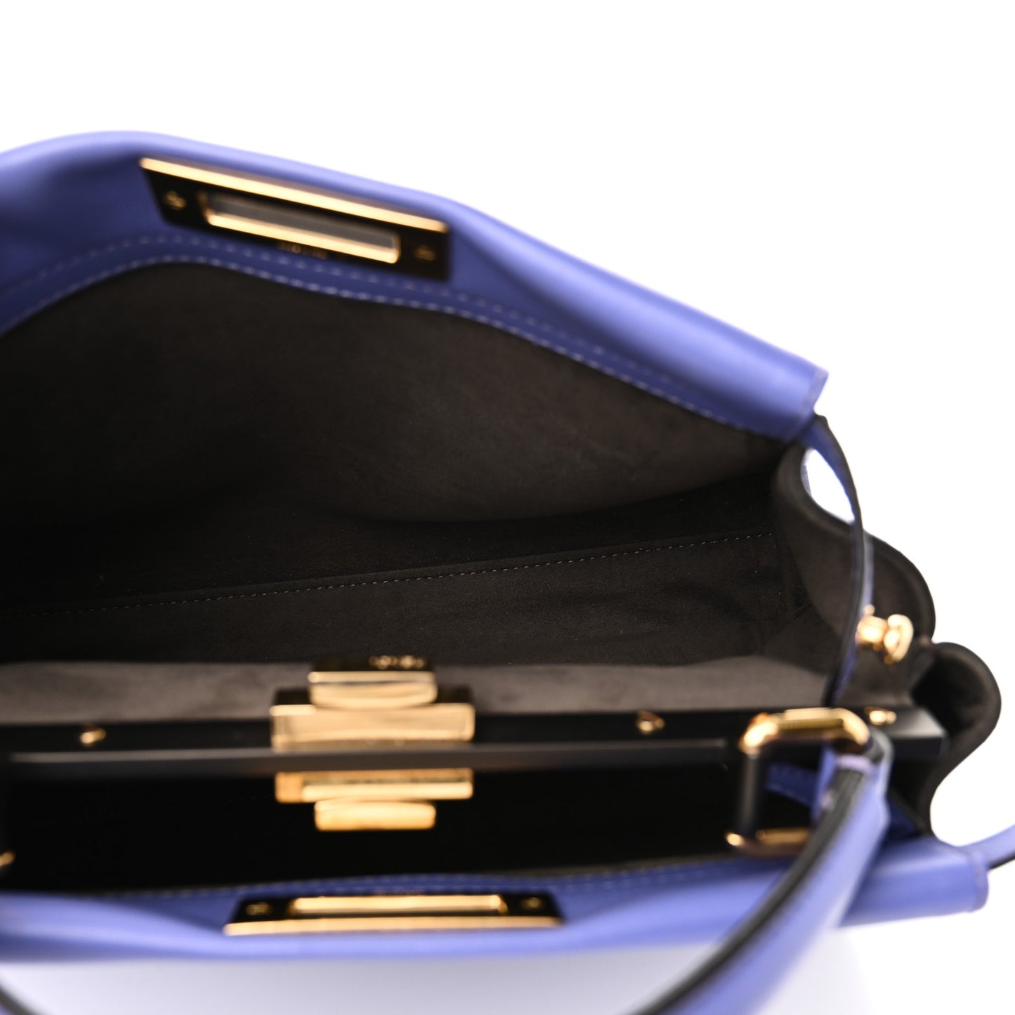 Vitello Seta Medium Peekaboo Iconic Satchel Viola Cassis