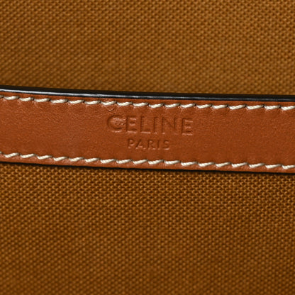 Celine Triomphe Canvas Calfskin Medium Cabas Bag Tan 6 of 10