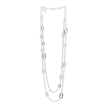 Hermes Sterling Silver Farandole Necklace 160 3 of 6