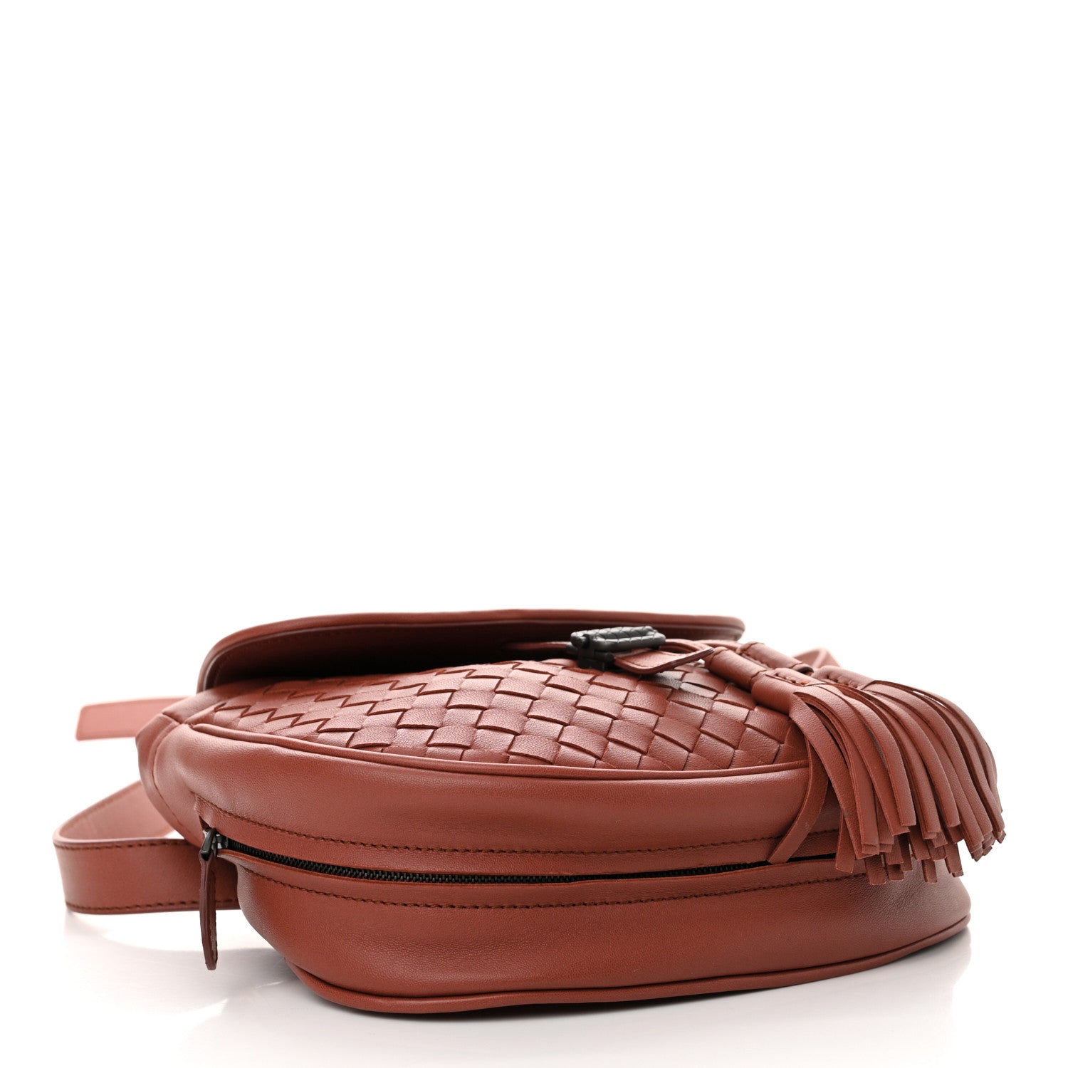 Bottega Veneta Nappa Intrecciato Small Belt Bag Red 4 of 9