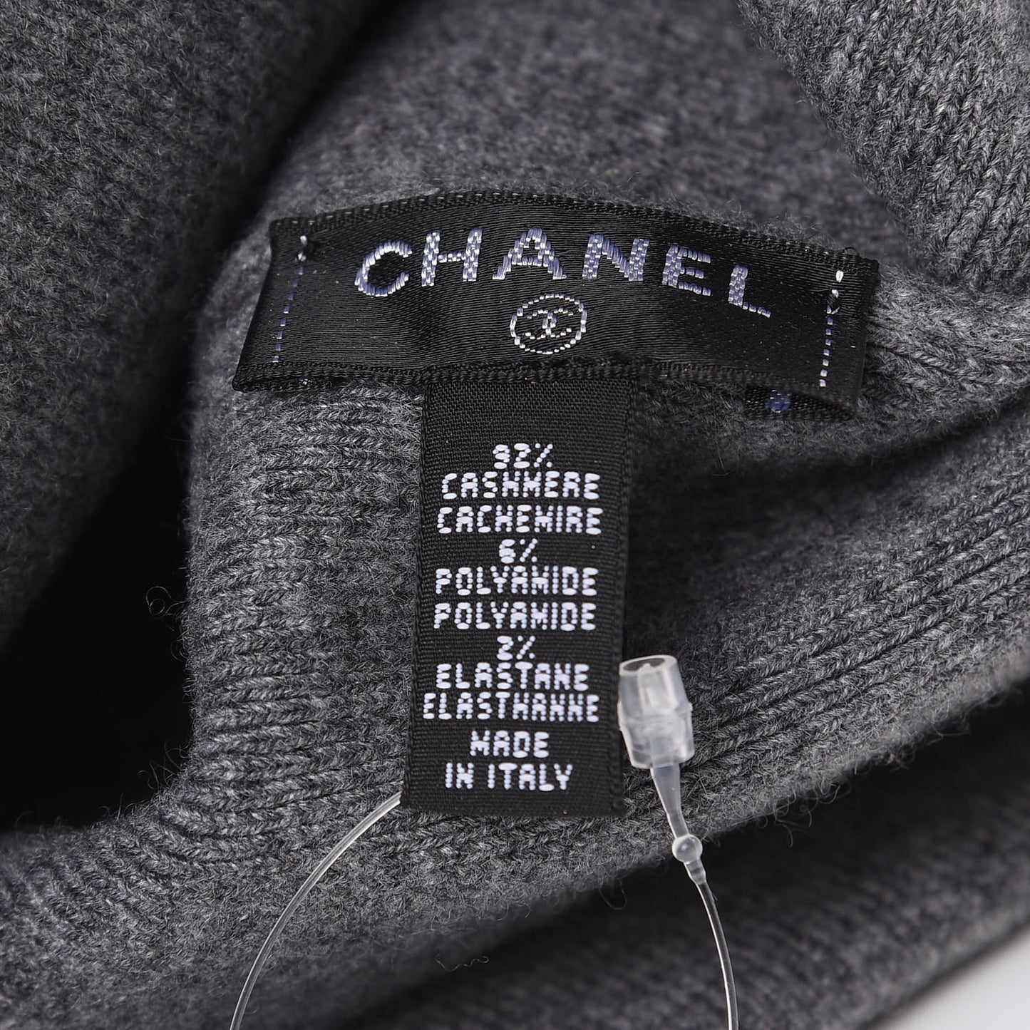 Cashmere Blend CC Beanie Hat Grey