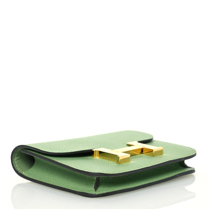 Hermes Epsom Constance Slim Wallet Vert Criquet 5 of 10