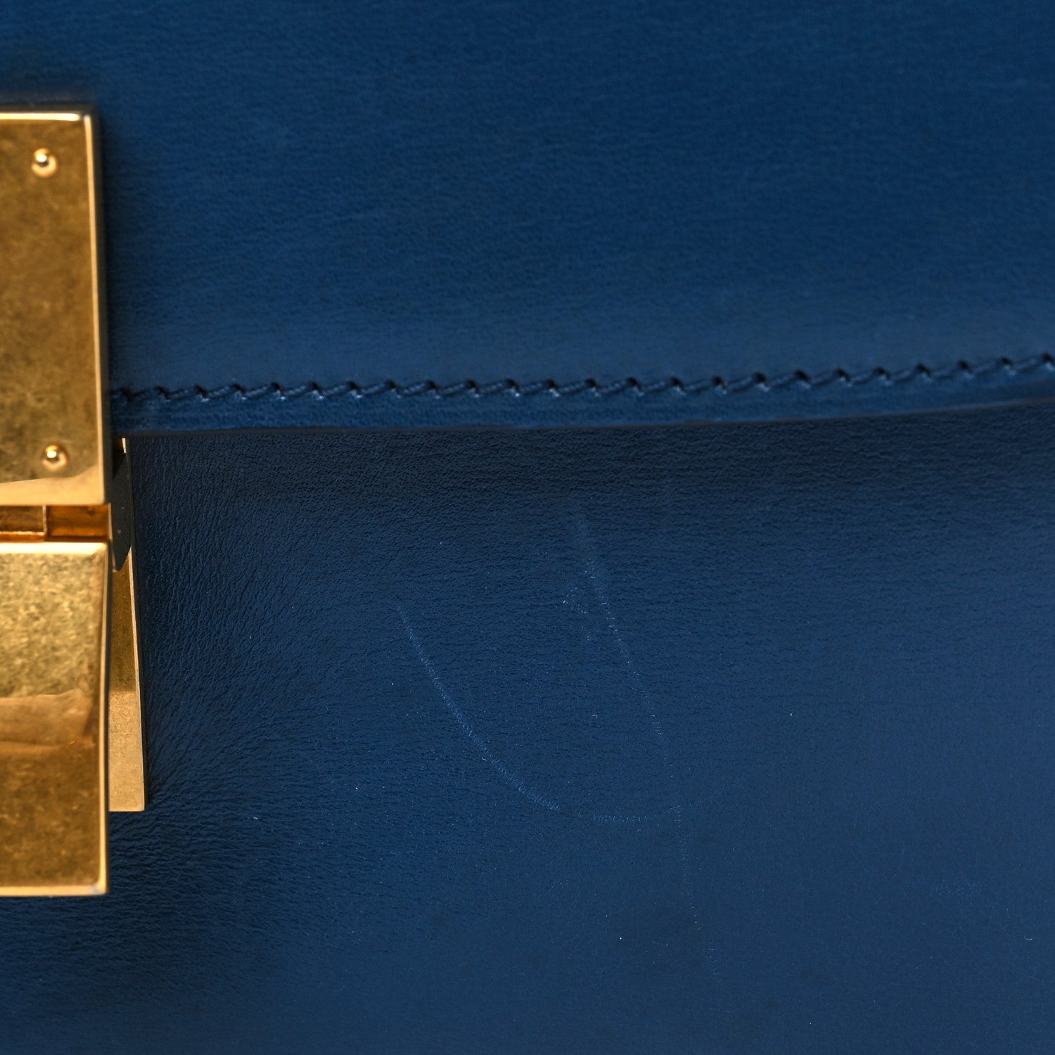 Celine Box Calfskin Medium Classic Box Flap Bag Deepsea 10 of 12