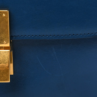 Celine Box Calfskin Medium Classic Box Flap Bag Deepsea 10 of 12
