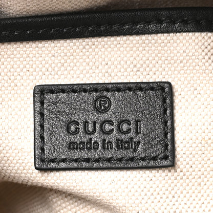 Gucci Sakai Be Green Calfskin Diagonal Stitched Small Blondie Shoulder Bag Black 12 of 28