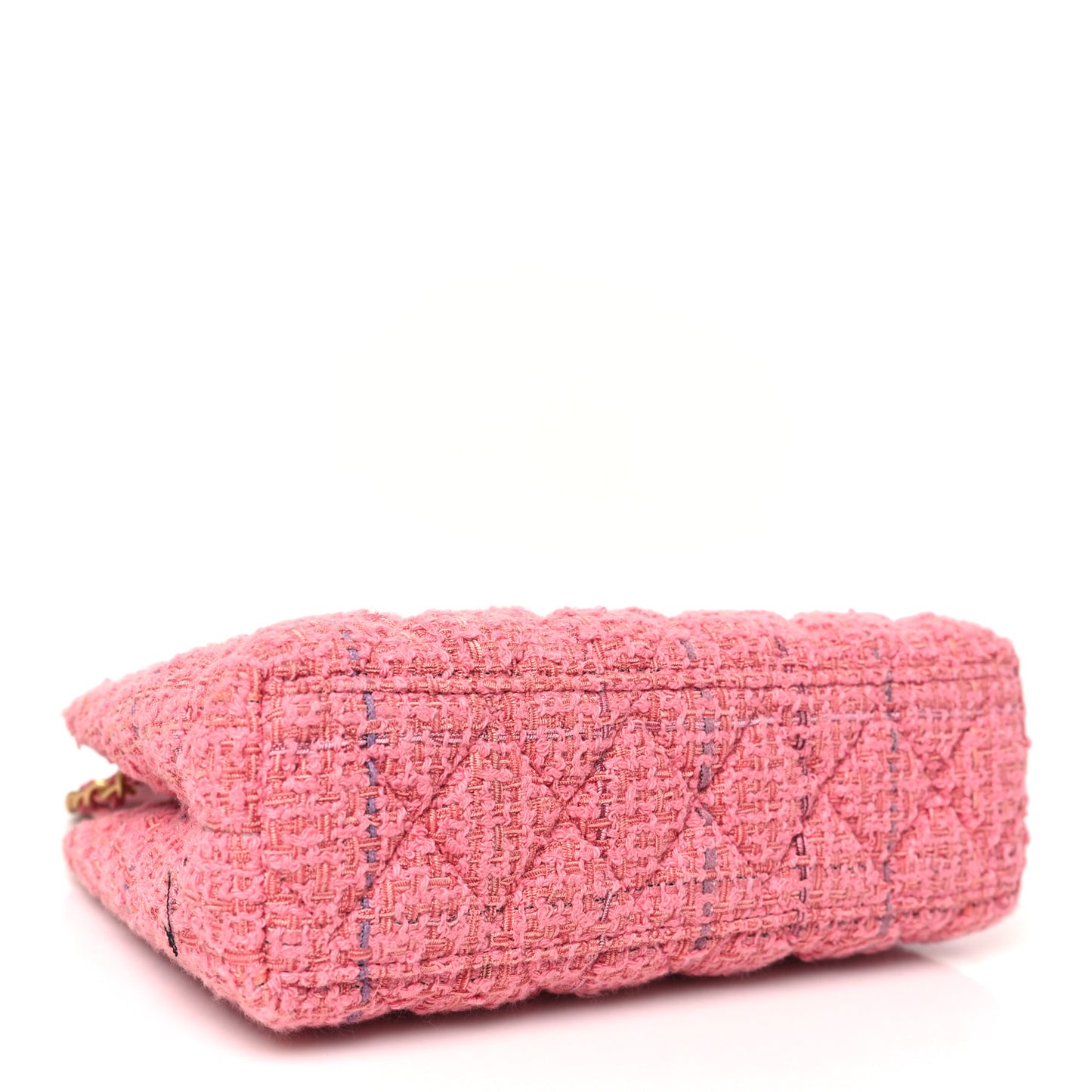 Tweed Quilted Nano Kelly Shopper Pink