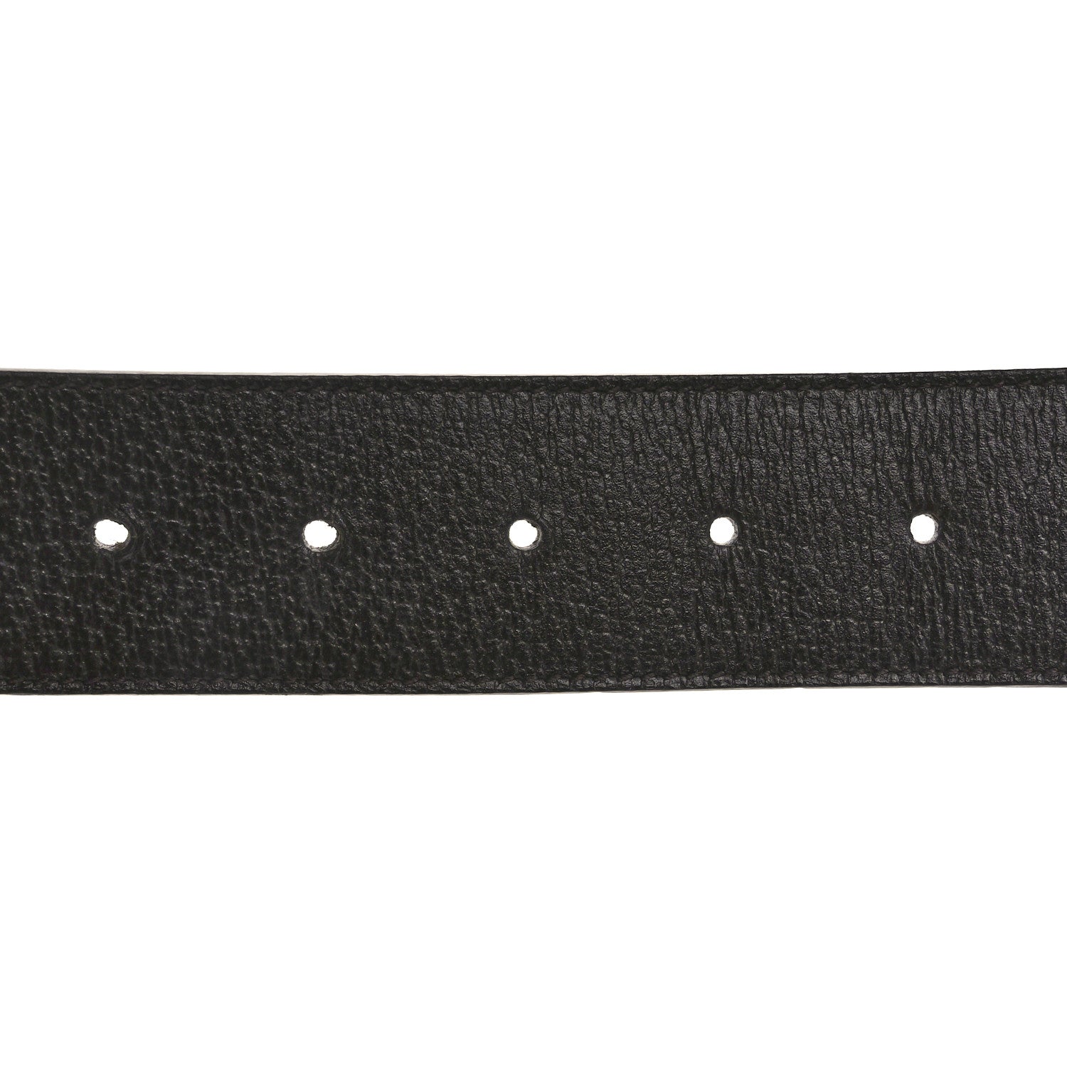 Gucci Textured Calfskin Double G 40mm Belt 80 32  Dark Cocoa 4 of 5
