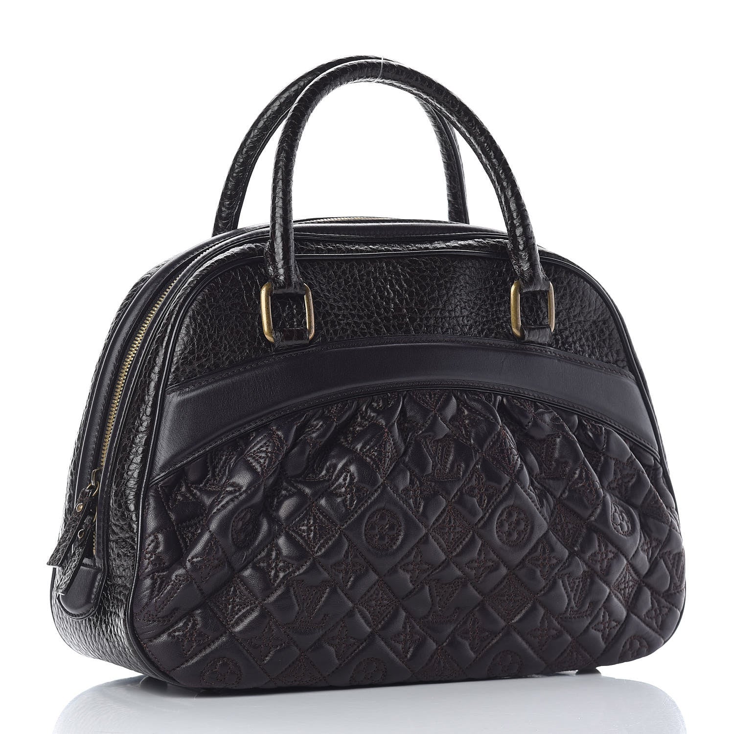 Louis Vuitton Lambskin Vienna Mizi Purple 3 of 11