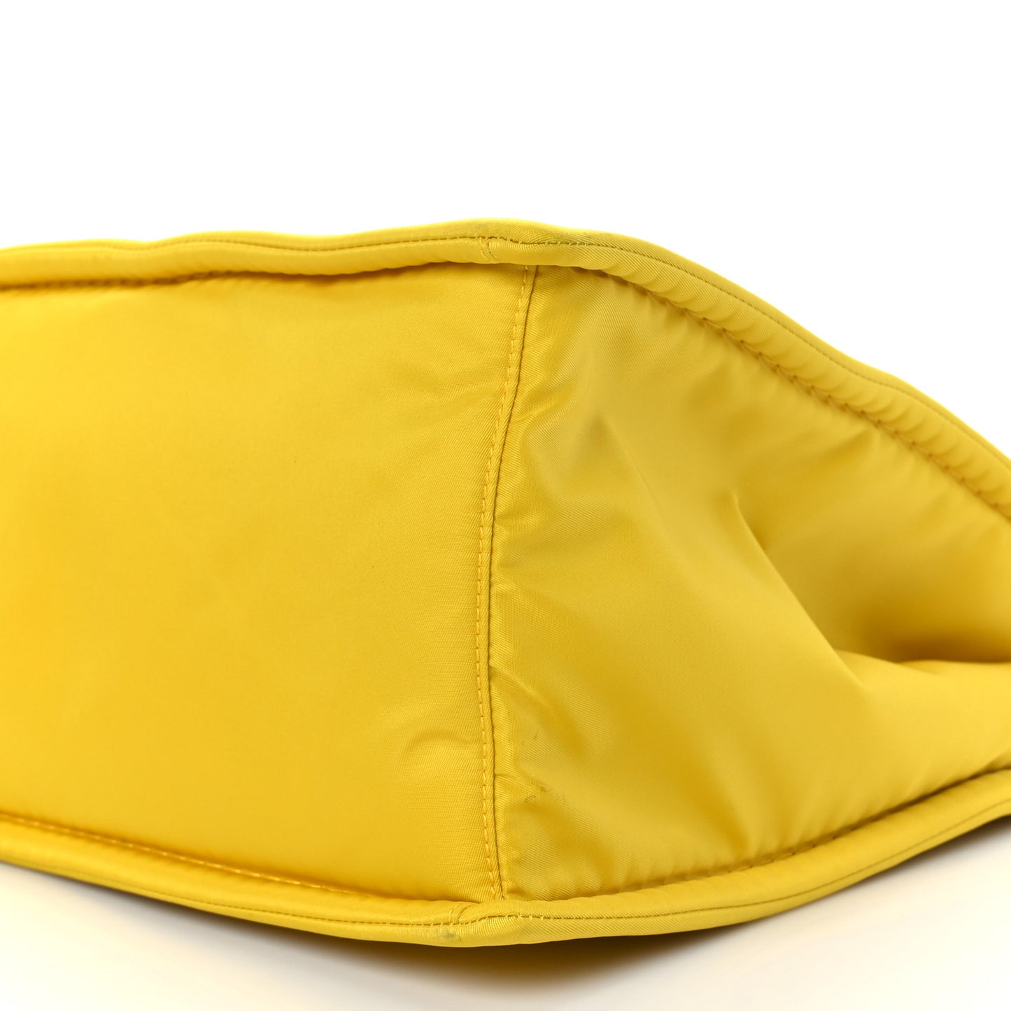 Tessuto Nylon Chain Tote Giallo