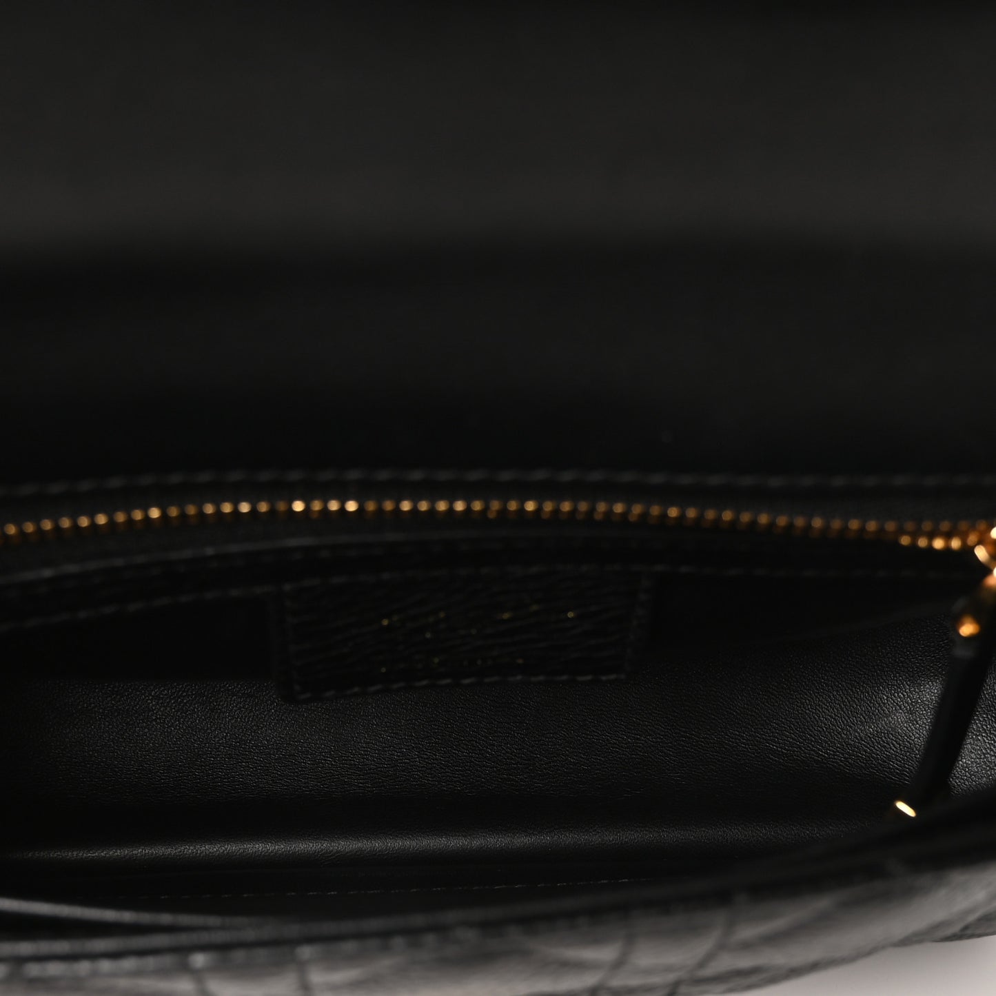 Calfskin Cannage Small Caro Bag Black