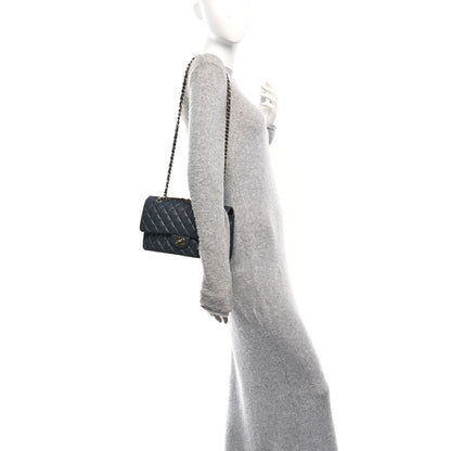 Chanel Caviar Quilted Medium Double Flap Dark Grey 2 of 10