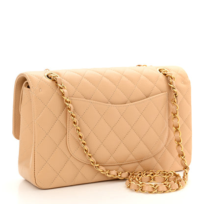 Chanel Caviar Quilted Medium Double Flap Beige Clair 3 of 11