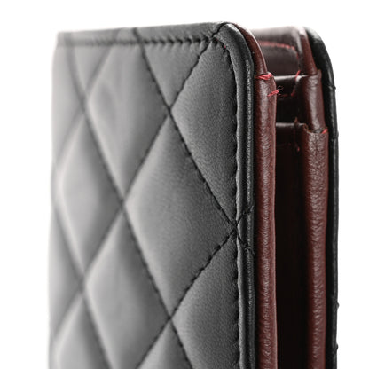Chanel Lambskin Quilted Yen Wallet Black 9 of 12