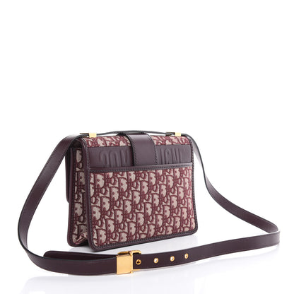 Christian Dior Oblique 30 Montaigne Flap Bag Burgundy 3 of 10
