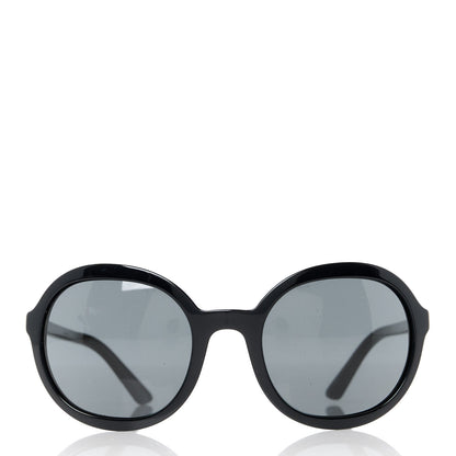 Prada Acetate Heritage Round Sunglasses SPR09V Black 2 of 8