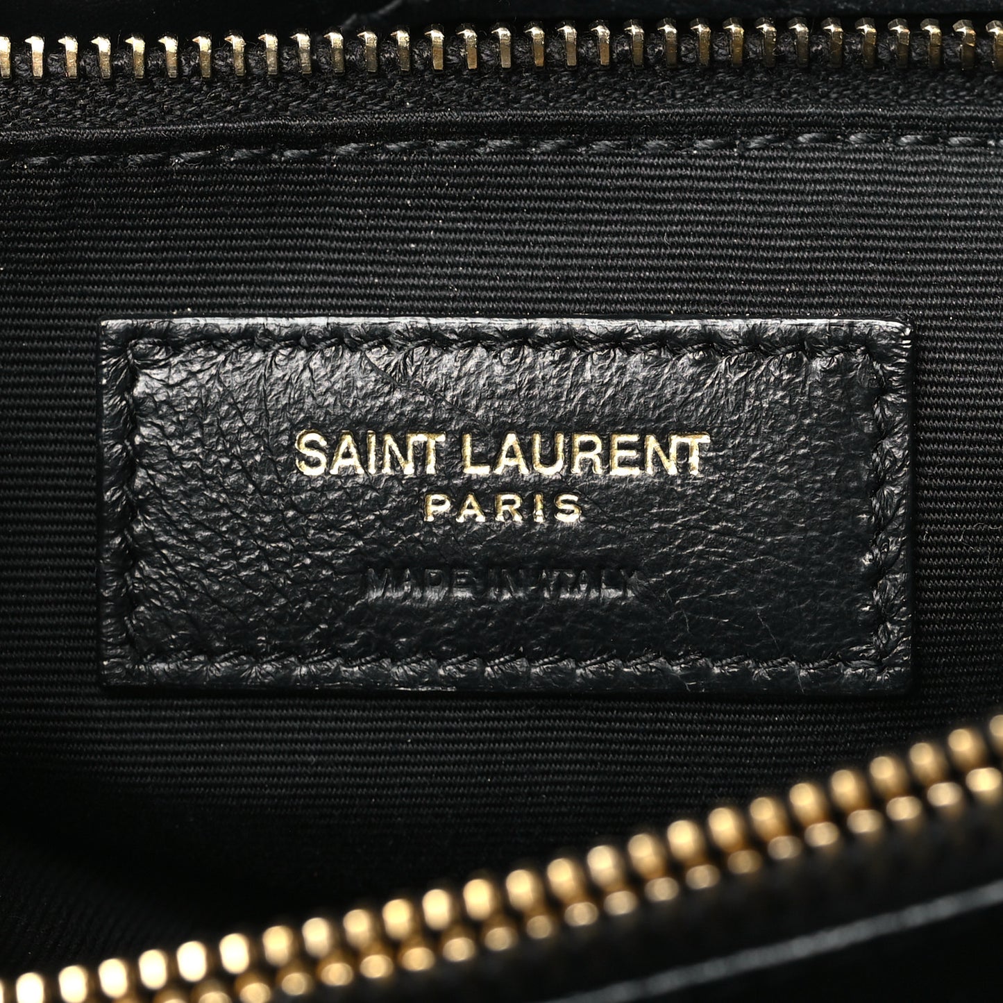 Calfskin Y Quilted Monogram Medium Loulou Chain Satchel Black