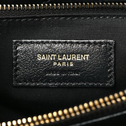 Saint Laurent Calfskin Y Quilted Monogram Medium Loulou Chain Satchel Black 6 of 11