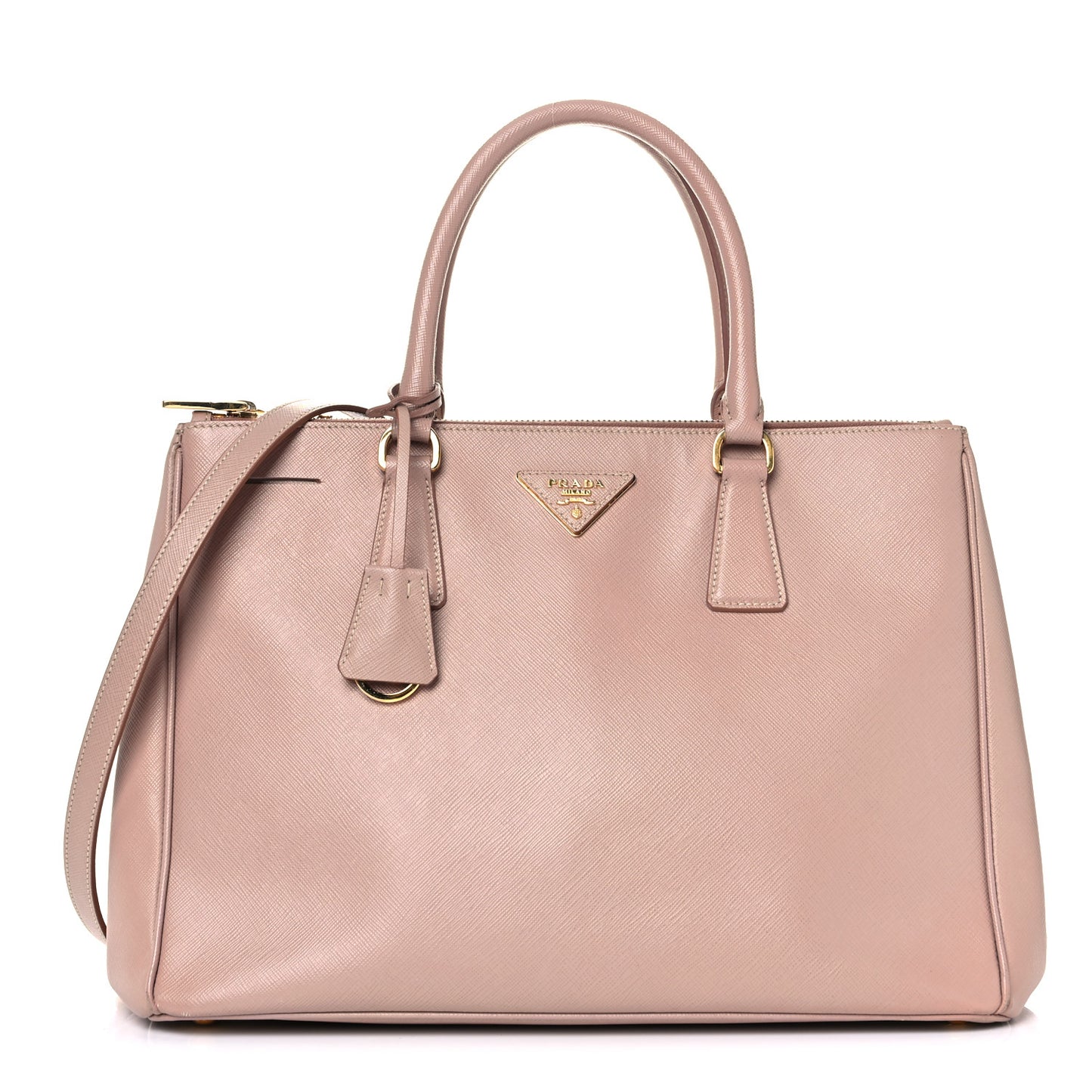 Saffiano Medium Galleria Double Zip Tote Cammeo