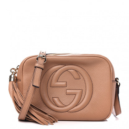 Gucci Pebbled Calfskin Small Soho Disco Bag Rose Beige 1 of 9