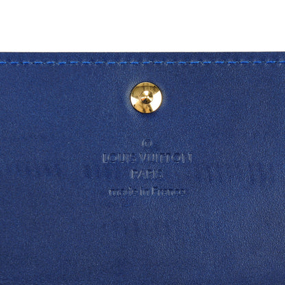 Louis Vuitton Vernis Ikat Sarah Wallet Grand Blue 5 of 9