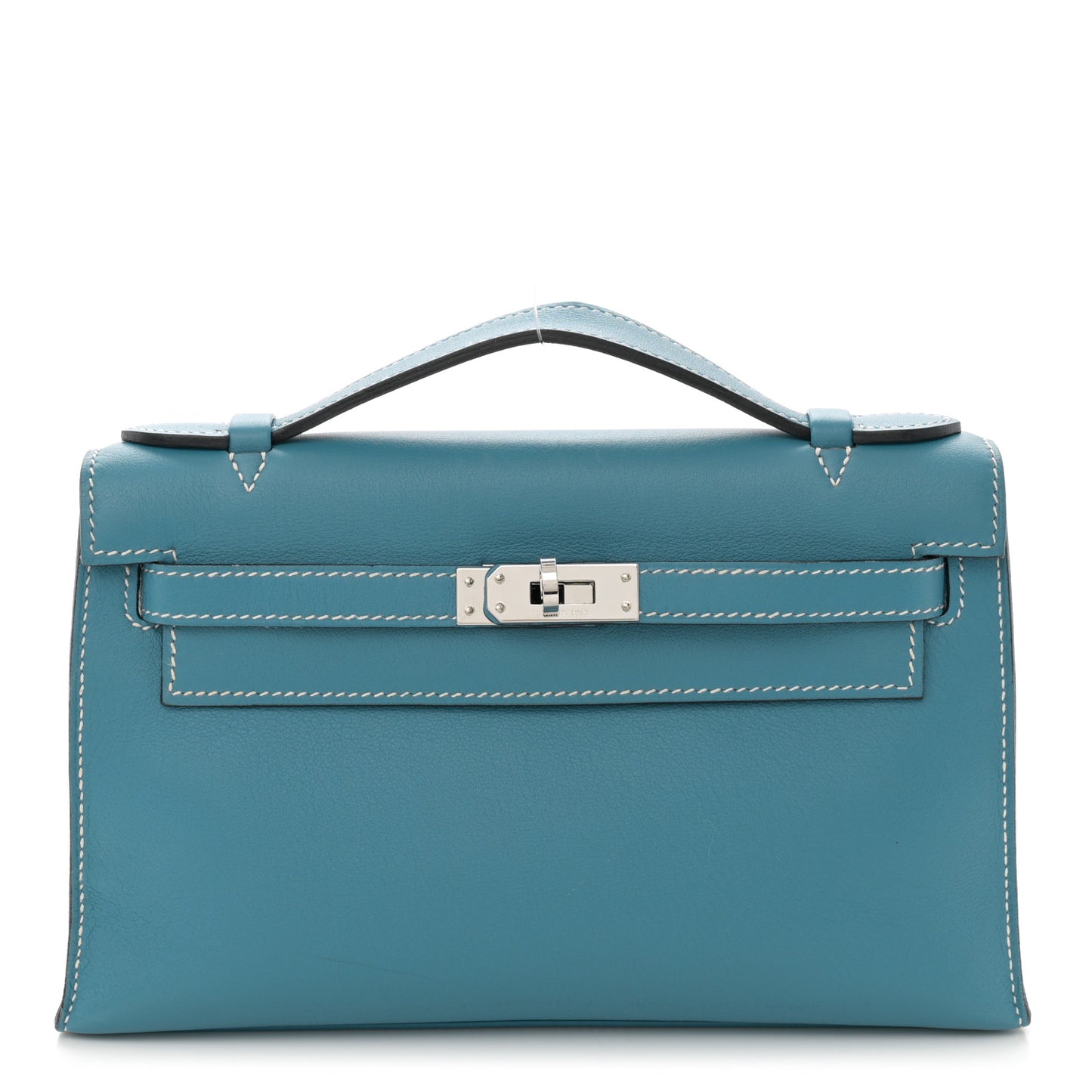 Swift Kelly Pochette Clutch Blue Jean