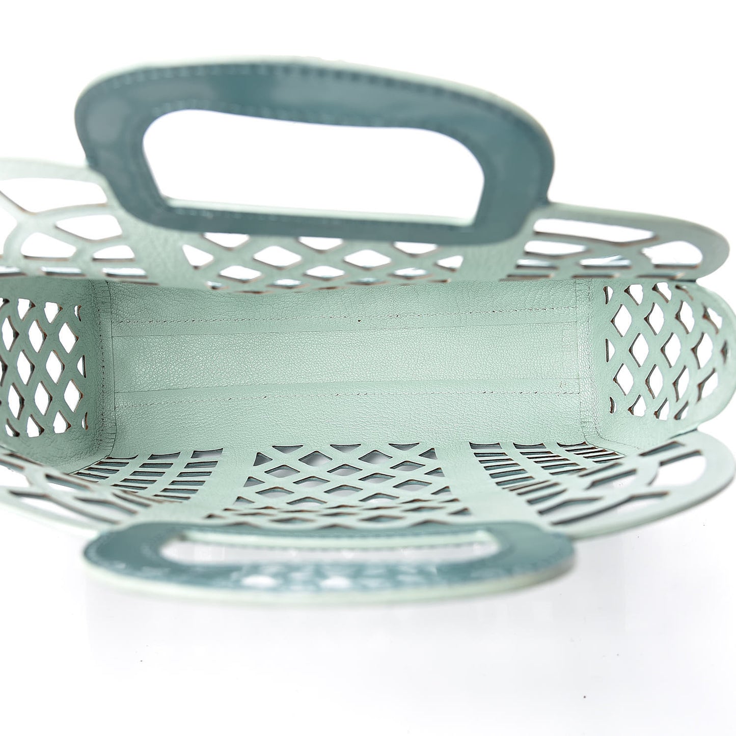 Metallic Patent Reef Jelly Basket PM Turquoise