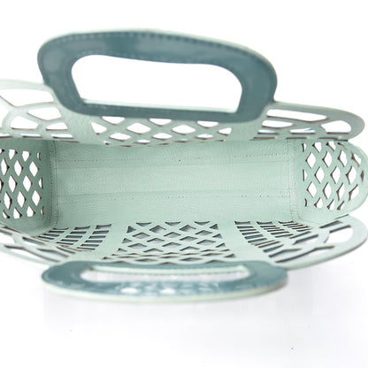 Louis Vuitton Metallic Patent Reef Jelly Basket PM Turquoise 6 of 14