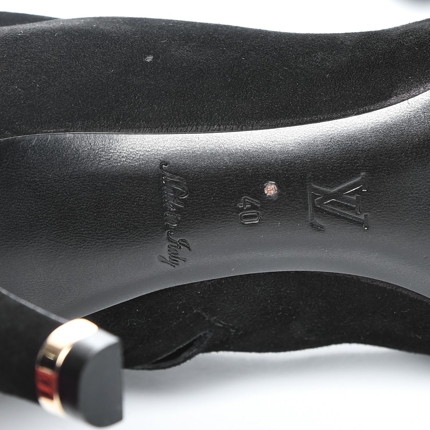 Suede Goatskin Praise High Boots 40 Black