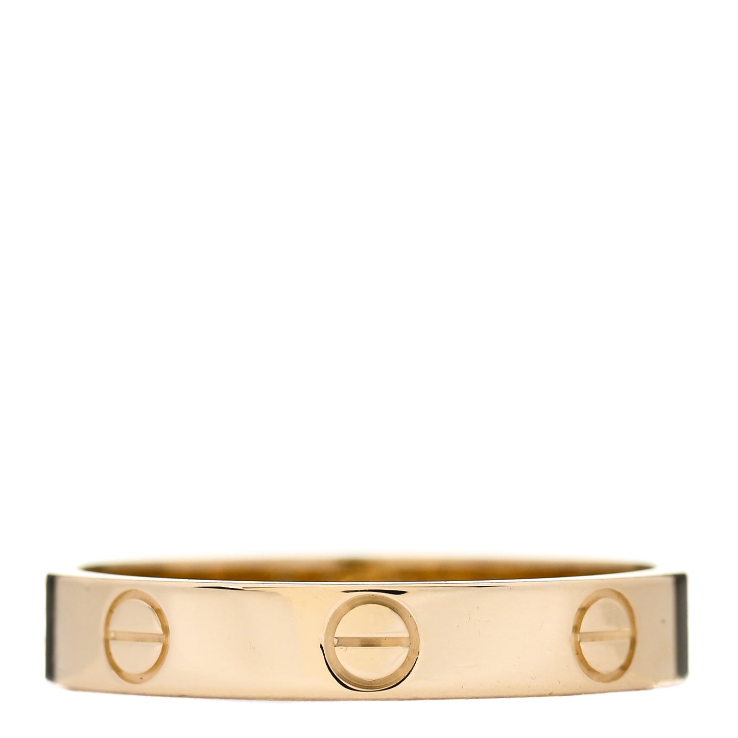 18K Yellow Gold 3.5mm LOVE Wedding Band Ring 57 8