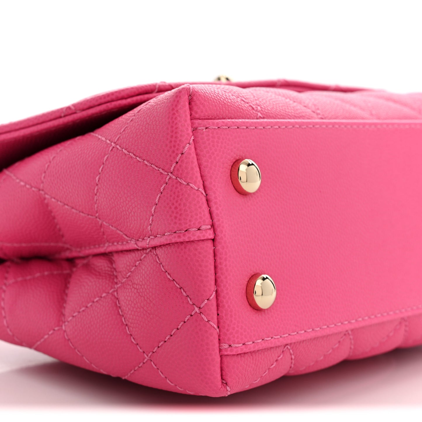 Caviar Quilted Extra Mini Coco Handle Flap Pink