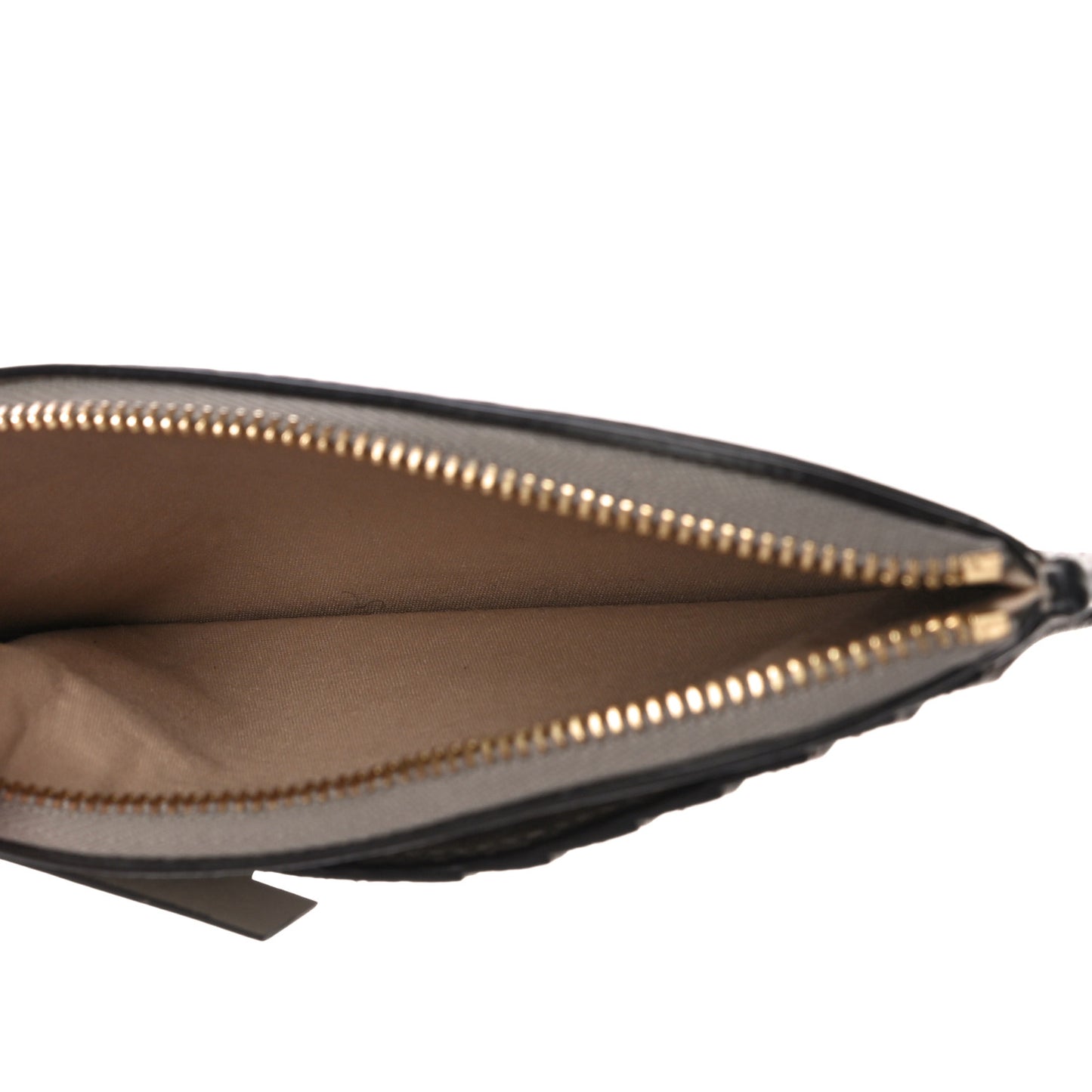 Grained Calfskin Purse Wallet Motty Grey