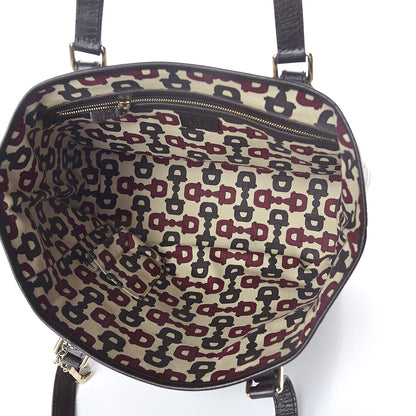 Gucci Monogram Medium Jolicoeur Tote Dark Brown 6 of 9